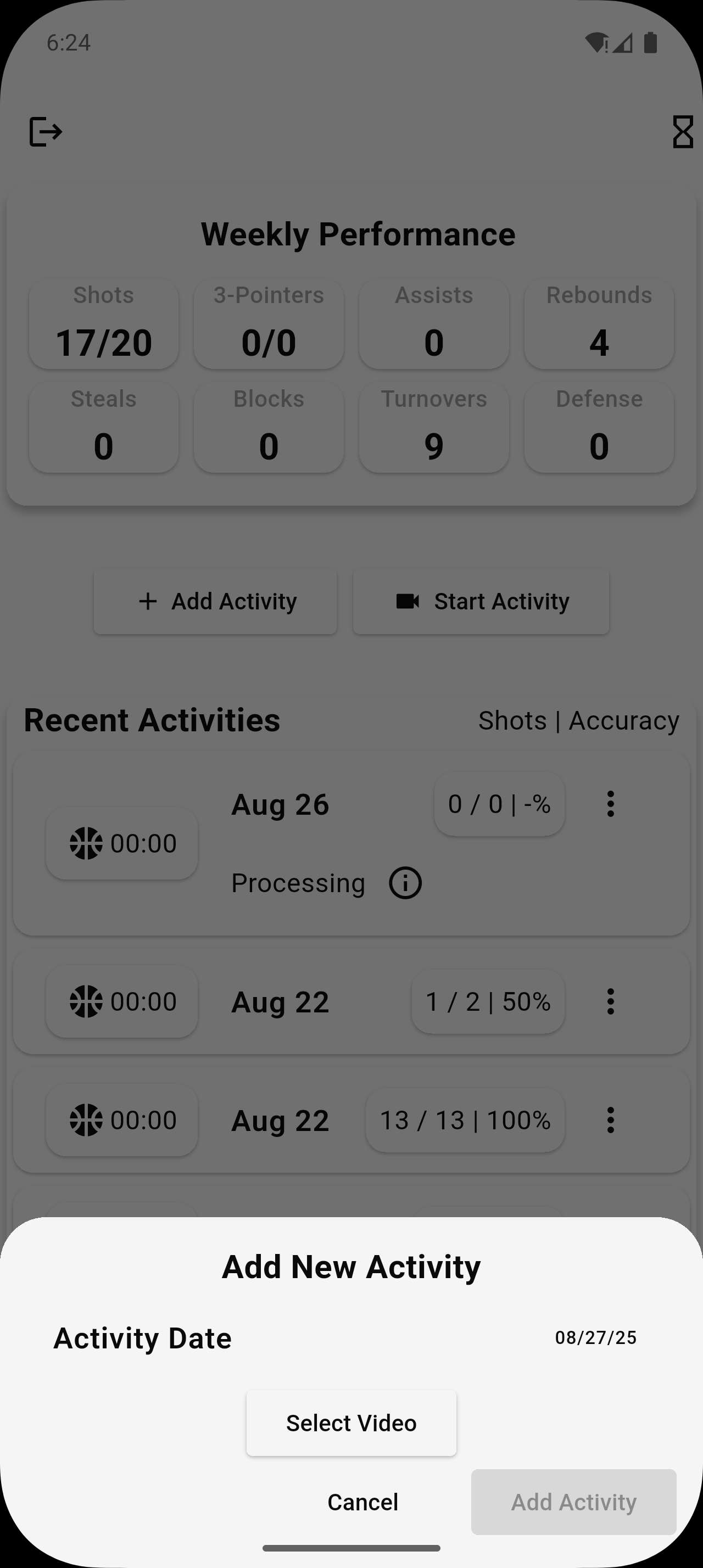 Uploading Video Feature